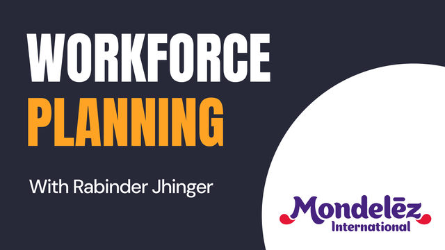 Workforce planning session cover, with Mondelez